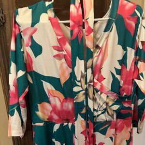 Pink and Green Maxi Dress (worn once)